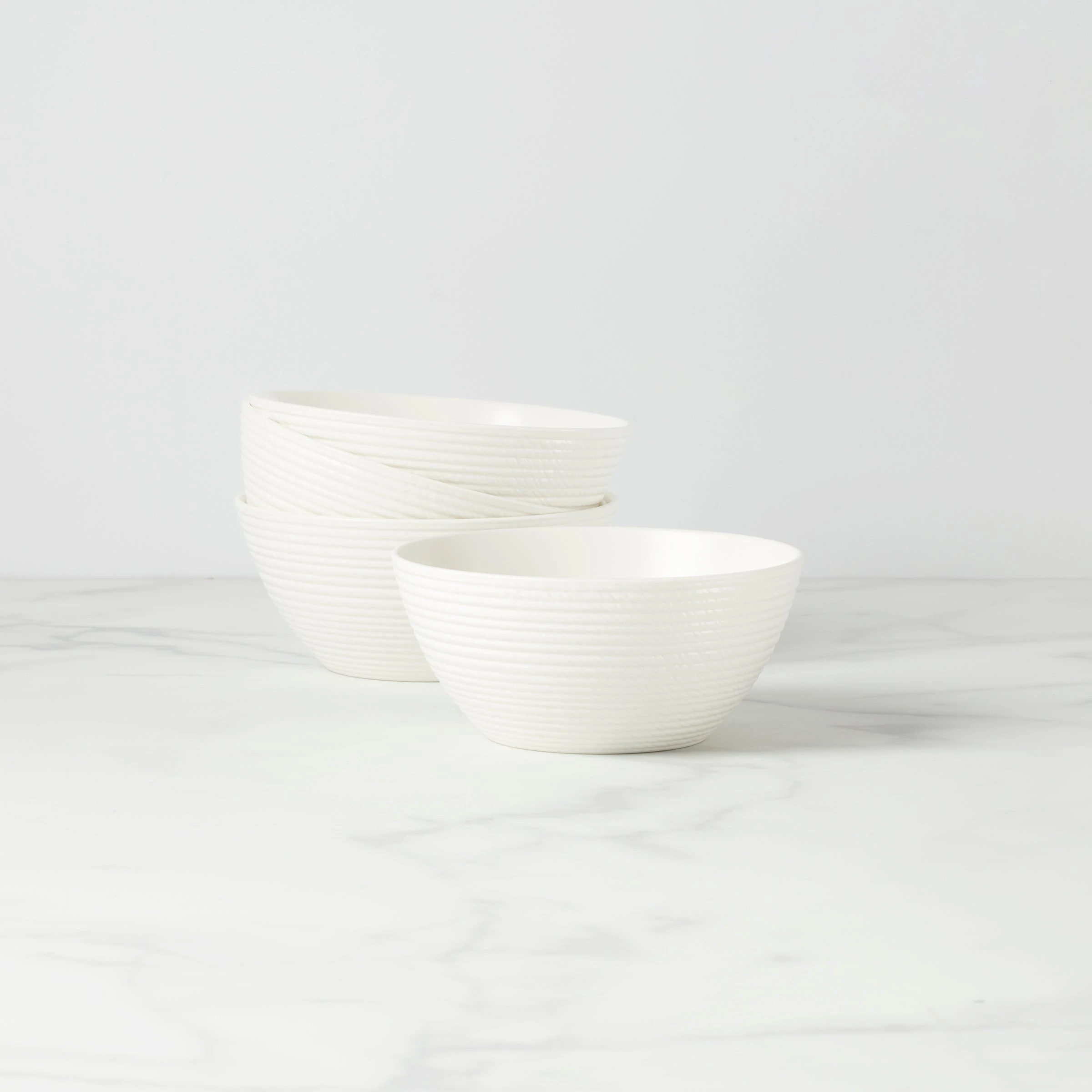 Lenox LX Collective White Fruit Bowls, Set Of 4 3 Lenox LX Collective White Fruit Bowls, Set Of 4