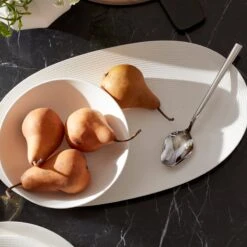 Lenox LX Collective White Oval Tray 9 Lenox LX Collective White Oval Tray -Lenox Shop 894666 894665 LNP FEA 1