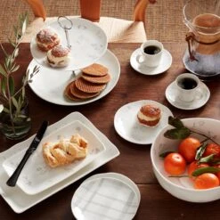 Lenox Oyster Bay 2-Piece Nesting Serving Platters -Lenox Shop 894678 894677 894679 894095 LNP F22 FEA 1