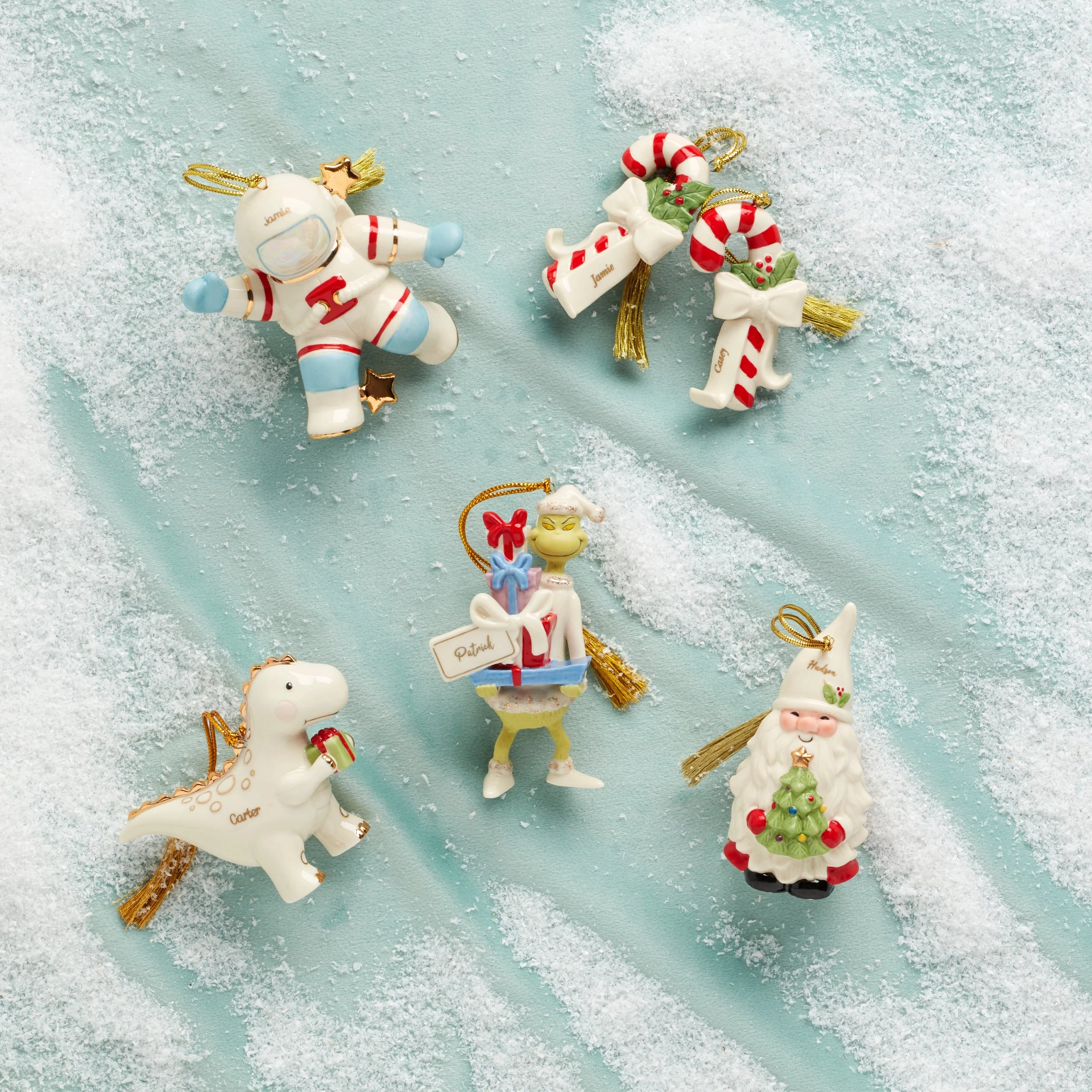 Lenox Forever Friends Candy Cane 2-Piece Ornament Set 5 Lenox Forever Friends Candy Cane 2-Piece Ornament Set - Image 3