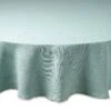 Lenox French Perle Ice Blue Round Tablecloth