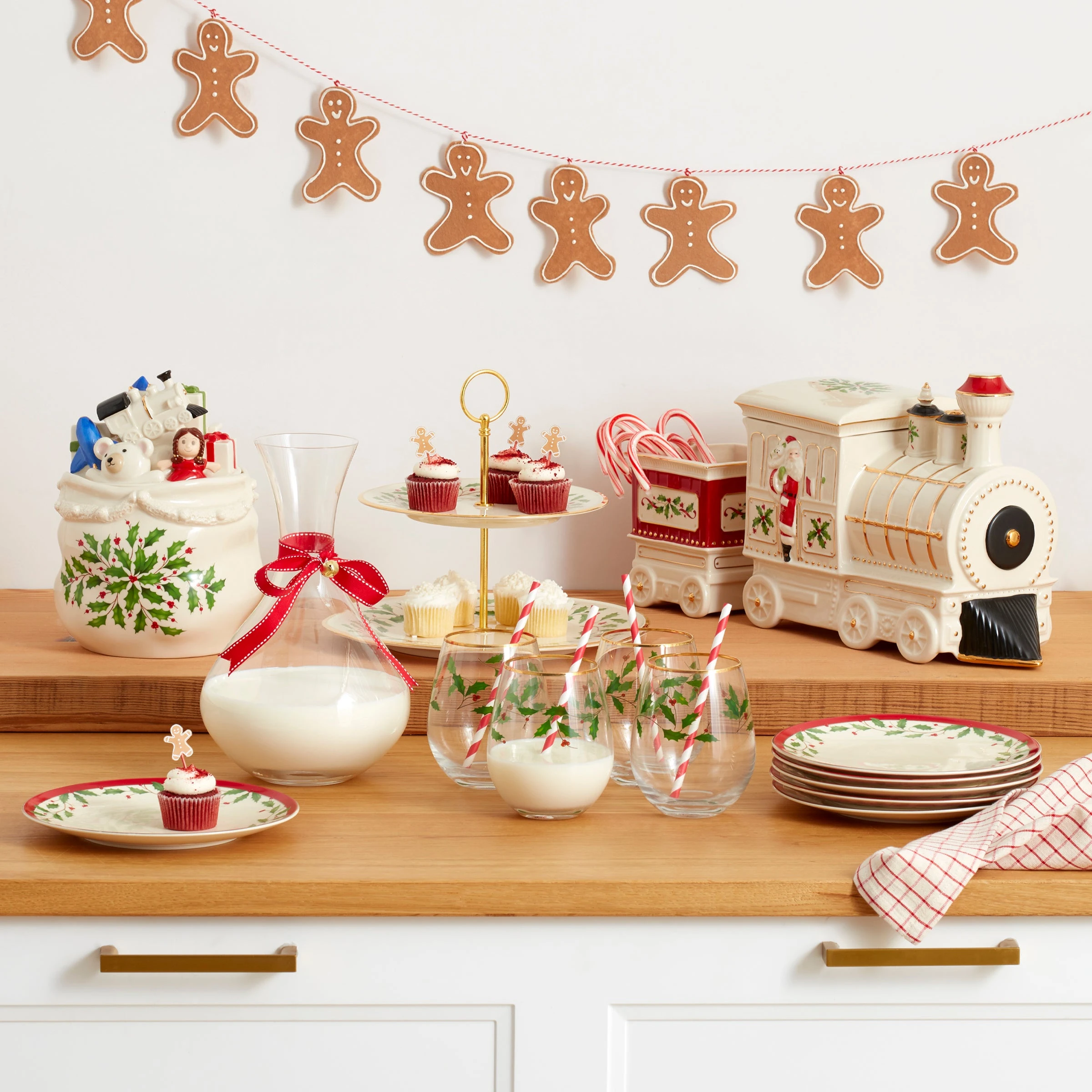 Lenox Holiday 4-Piece Stemless Wine Glasses 4 Lenox Holiday 4-Piece Stemless Wine Glasses - Image 2