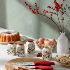 Lenox Holiday Baking Spice Jars, Set Of 4 11 Lenox Holiday Baking Spice Jars, Set Of 4 -Lenox Shop 895048 LHOL 23 FEA 2