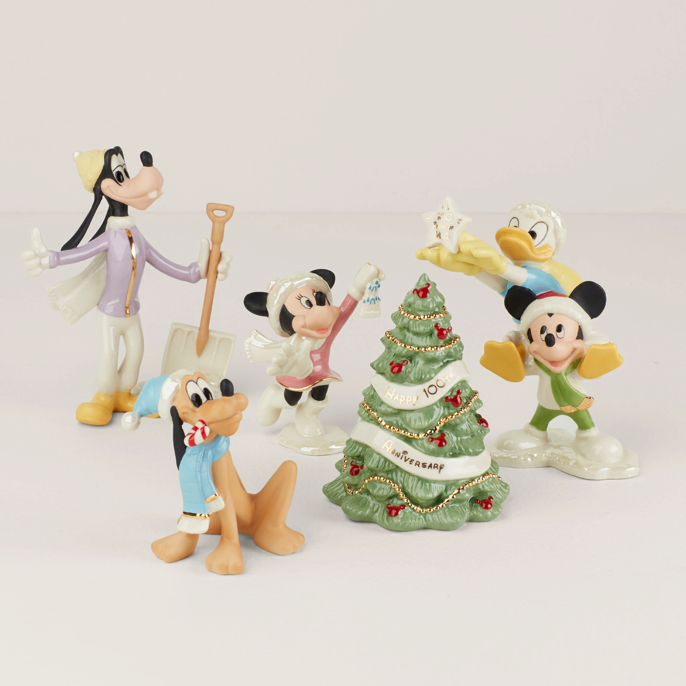 Lenox Disney 100th Anniversary Figurines, Set Of 5 3 Lenox Disney 100th Anniversary Figurines, Set Of 5