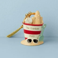 Lenox Personalized Beach Pail Ornament