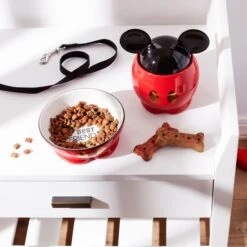Lenox Mickey Mouse Pet Treat Jar 7 Lenox Mickey Mouse Pet Treat Jar -Lenox Shop 895099 895098 LHOL S23 FEA 1