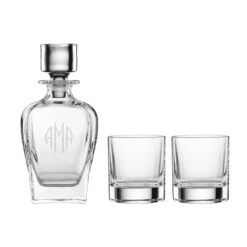 Lenox Tuscany Classics 3-Piece Whiskey Decanter & Glass 12 Lenox Tuscany Classics 3-Piece Whiskey Decanter & Glass -Lenox Shop 895256 LNP S23 AMR