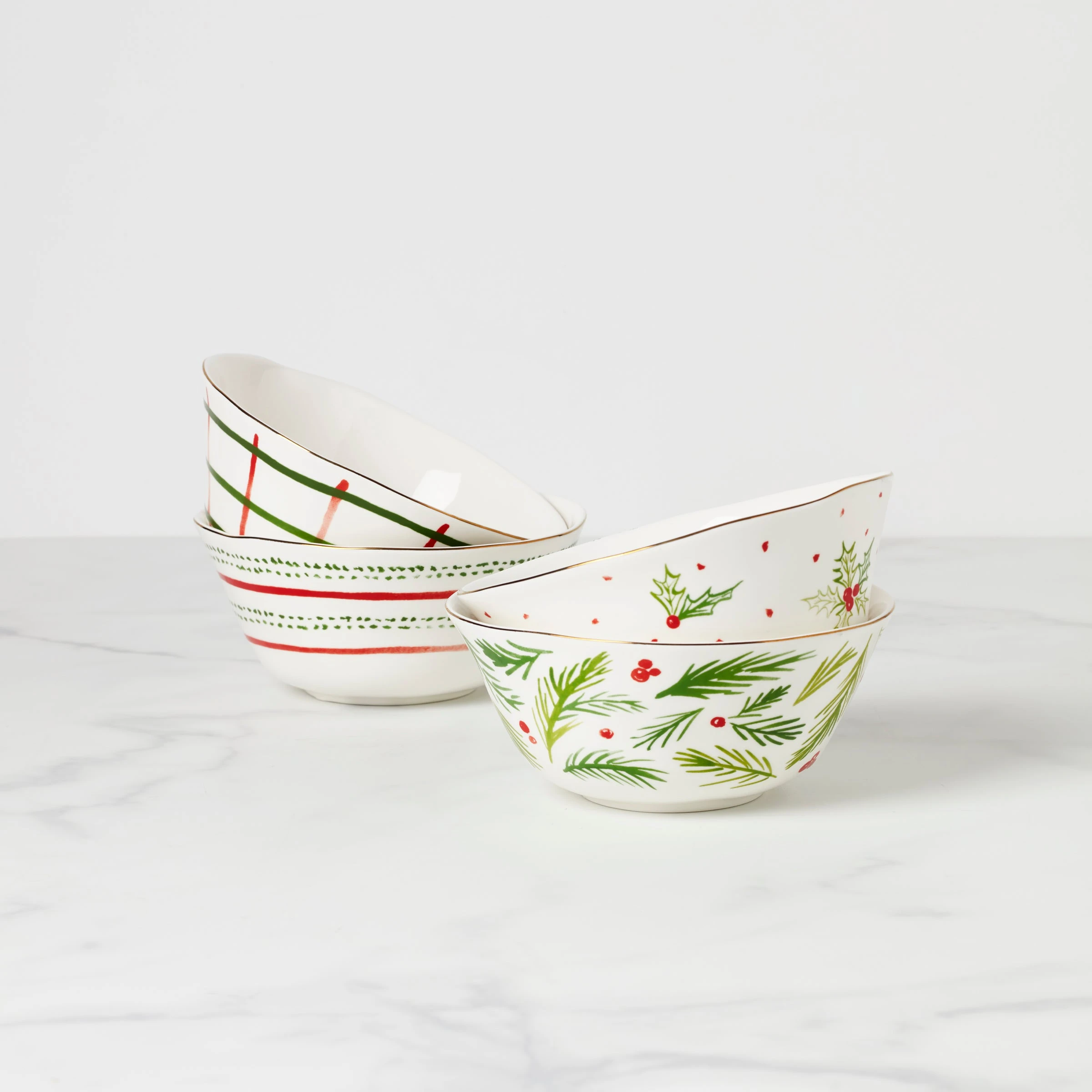 Lenox Bayberry All-Purpose Bowls, Set Of 4 3 Lenox Bayberry All-Purpose Bowls, Set Of 4