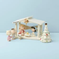 Lenox Peanuts The Christmas Pageant & Creche 8-Piece Set -Lenox Shop 895265 W10