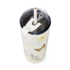 Lenox Butterfly Meadow Cream Stainless Steel Tumbler -Lenox Shop 895736 LNP F23 3