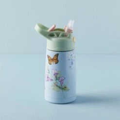 Lenox Butterfly Meadow Blue Stainless Kids Water Bottle -Lenox Shop 895741 LNP F23 PDP 2
