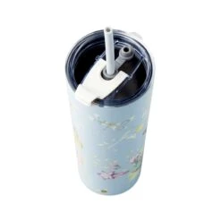 Lenox Butterfly Meadow Light Blue Tumbler With Straw -Lenox Shop 895742 LNP F23 3 ALT