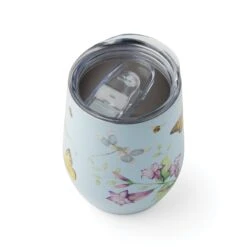 Lenox Butterfly Meadow Light Blue Stainless Wine Tumbler 8 Lenox Butterfly Meadow Light Blue Stainless Wine Tumbler -Lenox Shop 895744 LNP F23 3