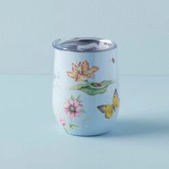Lenox Butterfly Meadow Light Blue Stainless Wine Tumbler
