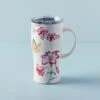 Lenox Butterfly Meadow Pink Stainless Car Coffee Mug -Lenox Shop 895745 LNP F23 PDP