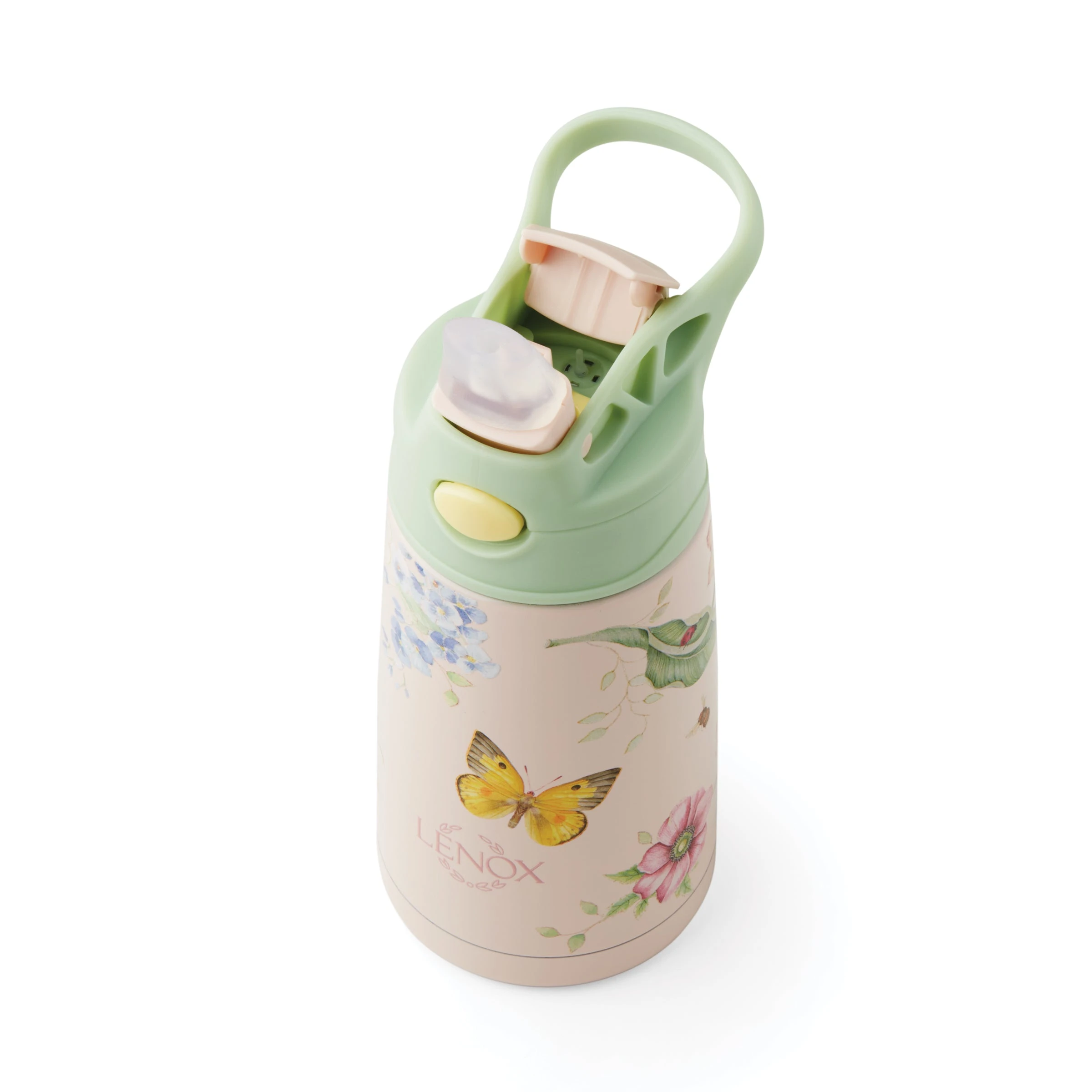 Lenox Butterfly Meadow Pink Stainless Kids Water Bottle 6 Lenox Butterfly Meadow Pink Stainless Kids Water Bottle - Image 4
