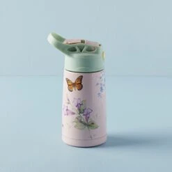Lenox Butterfly Meadow Pink Stainless Kids Water Bottle