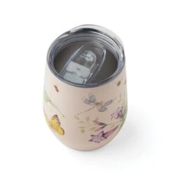 Lenox Butterfly Meadow Pink Stainless Wine Tumbler -Lenox Shop 895749 LNP F23 3