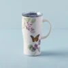 Lenox Butterfly Meadow Purple Stainless Car Coffee Mug -Lenox Shop 895750 LNP F23 PDP
