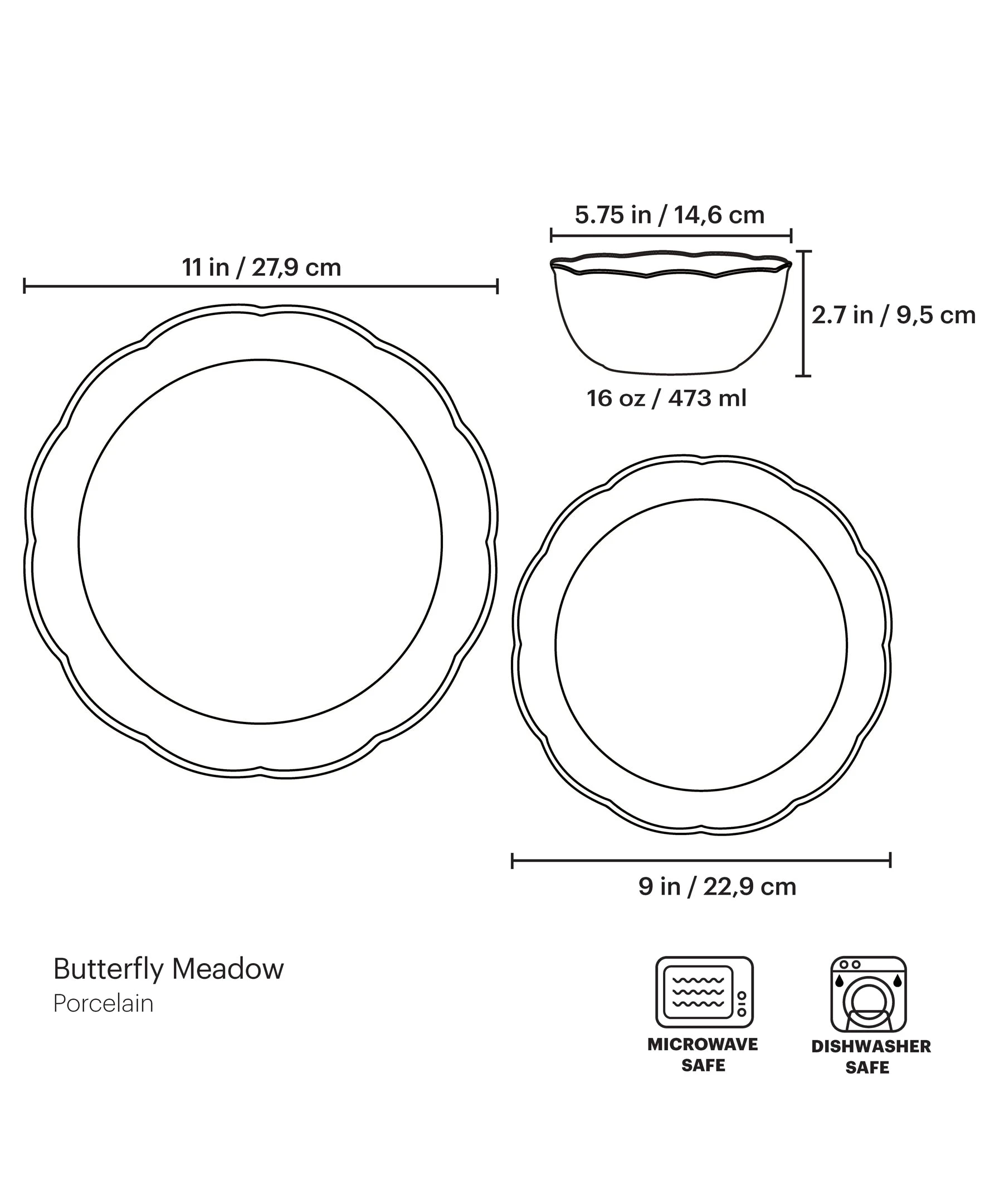 Lenox Butterfly Meadow Cottage 12-Piece Dinnerware Set 22 Lenox Butterfly Meadow Cottage 12-Piece Dinnerware Set - Image 20